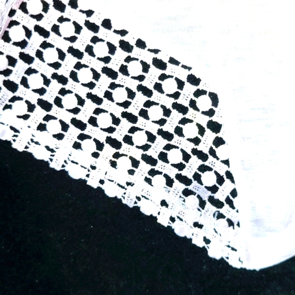 Tropical Top OrangeGray Crystal Lace Detail XL SuperFlattering Lightweight Loose - Picture 6 of 6